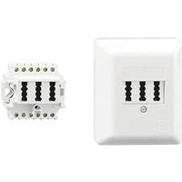 Rutenbeck TAE 2x6/6NFF Ap rw Stekkerdoos Opbouw (op muur) Wit - thumbnail