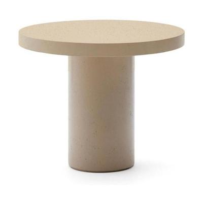 Kave Home Aiguablava tuintafel Ø90 cm cement Beige