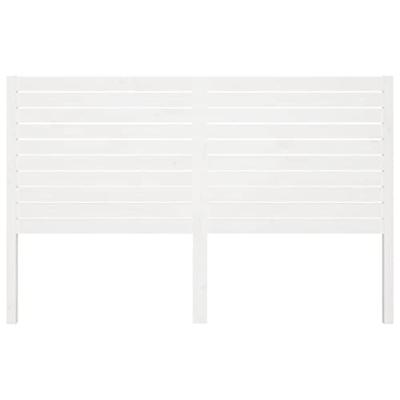 Hoofdbord 206x4x100 cm massief grenenhout wit