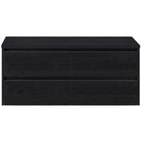 Dante Badmeubelset 120 cm - 4 Laden Black Oak - Wastafelbovenblad - thumbnail