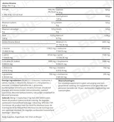 -Amino Xtreme 500gr Tropical -Amino Xtreme 500gr Tropical