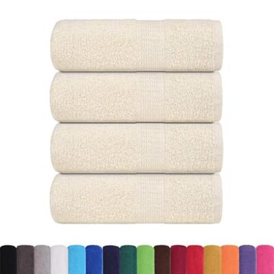 VidaXL Gastendoekjes 4 st 30x50 cm 360 g/m² 100% katoen crèmekleurig