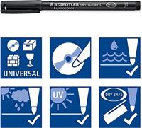 Permanente markeerstift Staedtler Lumocolor Permanent 318 F Paars (10 Stuks) - thumbnail