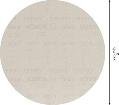 Bosch Accessories EXPERT M480 2608900710 Schuurnet voor wand- en plafondschuurmachine Ongeperforeerd Korrelgrootte (num) 150 (Ø x l) 225 mm x 225 mm 25 stuk(s)