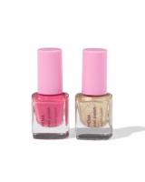 HEMA Kindernagellak op waterbasis roze-goud - 2 stuks - thumbnail