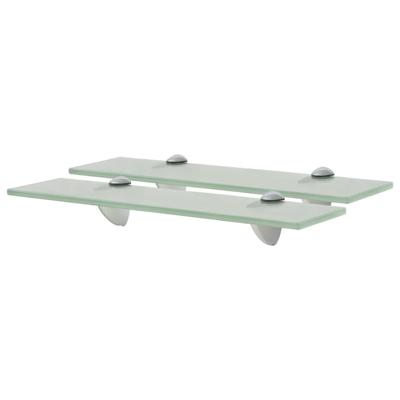 VidaXL Schappen zwevend 2 st 40x10 cm 8 mm glas VidaXL Schappen zwevend 2 st 40x10 cm 8 mm glas