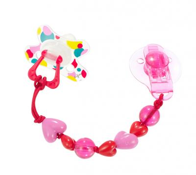 Difrax Fopspeen hartjes ketting 1 Stuks Difrax Fopspeen hartjes ketting 1 Stuks