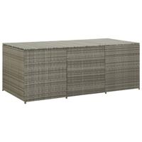 Tuinbox 180x90x75 cm poly rattan grijs - thumbnail