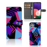 Samsung Galaxy A22 5G | Book Case | Funky Triangle - thumbnail
