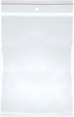 OFFICE products gripsealzakje, transparant, pak van 100 stuks, 80 x 120 mm