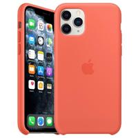 Achterzijde behuizing voor mobiele telefoon - silicone - clementine oranje - voor iPhone 11 Pro - thumbnail