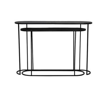 Light & Living Sidetable 'Bocov' Set van 2 stuks, kleur Antiek Lood