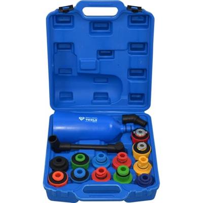 Brilliant Tools BT711110 master olievultrechter-set met draaibare hoekarm, 15-delig