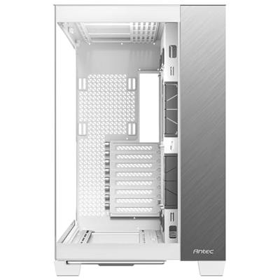 Antec c8 aluminum midi tower behuizing (wit/zilver | 2x usb-a | 1x usb-c | tempered glass)