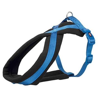 TRIXIE HONDENRIEM PREMIUM DUBBELGESTIKT VERSTELBAAR ROYAL BLAUW 200X2 CM