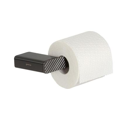 Toiletrolhouder Geesa Shift Zonder Klep met Diagonaal Strepenpatroon Zwart Geesa Toiletrolhouder Geesa Shift Zonder Klep met Diagonaal Strepenpatroon Zwart Geesa