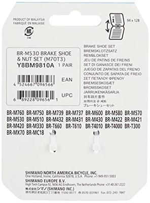 Shimano set remblokken m70t3 v-brake deore y8bm9810a - thumbnail