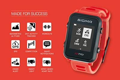 Sigma iD.TRI Sporthorloge GPS - Rood