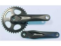 Miranda crankstel Alfa 1, 38T 3/32“ 170mm zwart - thumbnail