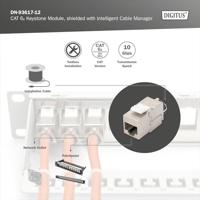 Digitus RJ45-inbouwmodule Keystone CAT 6A 1 stuk(s) - thumbnail