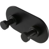 Geesa Nemox Handdoekhaak dubbel Zwart 916515-06 - thumbnail