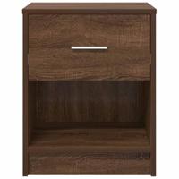 Nachtkastjes 2 st met lade 40x34x50 cm bruin eikenkleur - thumbnail