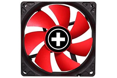Simpletek PC-ventilator Zwart, Rood (b x h x d) 92 x 25 x 92 mm - thumbnail