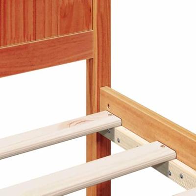 Bedframe Bruin 120 x 190 cm Massief grenenhout