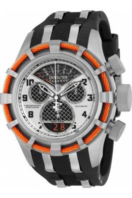 Invicta horlogeband 17466 Bolt Silicoon Zwart 26mm