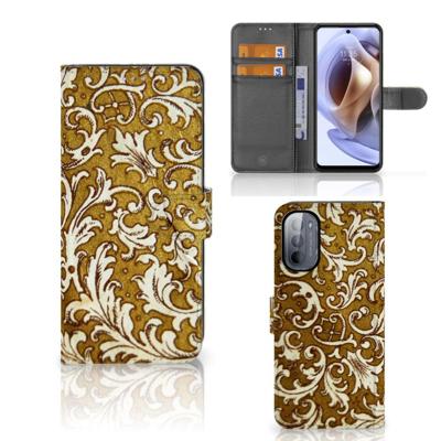 Wallet Case Motorola Moto G31 | G41 Barok Goud Wallet Case Motorola Moto G31 | G41 Barok Goud