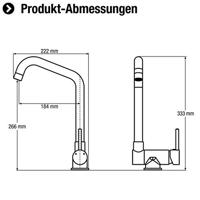 Cornat 3157 Arade 1-Gr Mengkraan Keuken Ch - ARA58 - thumbnail