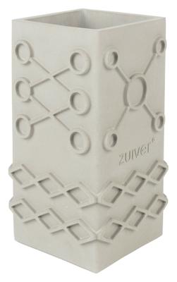 Zuiver Vaas 'Graphic' Square, Beton, kleur Grijs Zuiver Vaas 'Graphic' Square, Beton, kleur Grijs