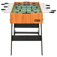 VidaXL Voetbaltafel inklapbaar 121x61x80 cm lichtbruin - thumbnail