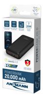 Ansmann PB320PD Powerbank 20000 mAh USB PD LiPo USB-A, USB-C Zwart - thumbnail