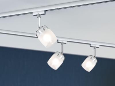 Paulmann Blossom 230V-railsysteem lamp URail G9 10 W LED Chroom (mat), Satijn