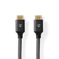 Ultra High Speed HDMI-Kabel | HDMI-Connector - HDMI-Connector | Gun Metal Grey | Gevlochten Kabel | 1,0 m - thumbnail