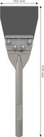 Bosch Accessoires PRO HEX 28 Vloerschraper | 152 x 510 mm - 2608690677 - thumbnail