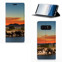 Samsung Galaxy Note 8 Hoesje maken Olifanten - thumbnail