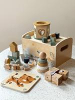 Multifunctionele box van FSC 100%-hout groen - thumbnail