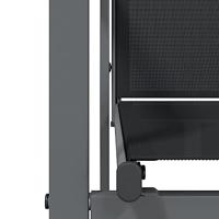 5-delige Tuinset textileen en staal zwart - thumbnail