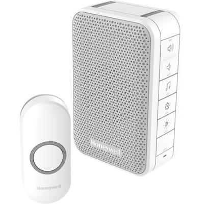 Honeywell DC313N Draadloze draagbare deurbel met volumeregeling en drukknop Honeywell DC313N Draadloze draagbare deurbel met volumeregeling en drukknop