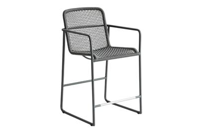 Borek | Tuinstoel Mira Hoog | Donkergrijs