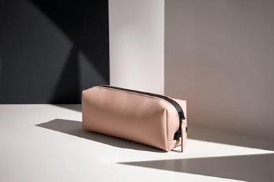 Atlantis BG329 Matte PU Mini Accessory Case - Nude-Pink - 21 x 8 x 6 cm