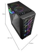Sharkoon RGB HEX midi tower behuizing - thumbnail