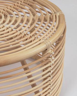 Kave Home Ronde Salontafel 'Kohana' Rotan, 66cm Kave Home Ronde Salontafel 'Kohana' Rotan, 66cm