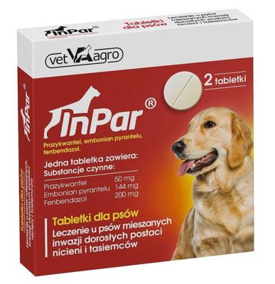 VETAGRO InPar - ontwormingstablet voor honden - 2 stuks