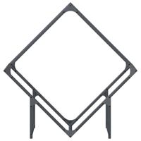 Brandhoutrek 80x25x80 cm koudgewalst staal antracietkleurig - thumbnail