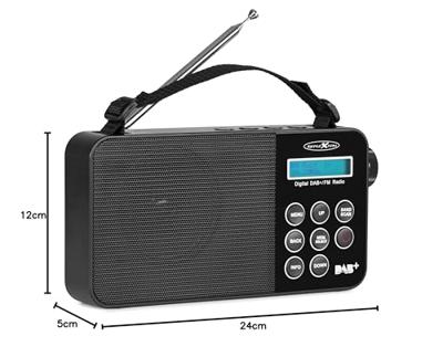 Reflexion CLR24BT Wekkerradio VHF (FM) Radio, USB, Bluetooth, AUX, SD Acculaadfunctie, Wekfunctie