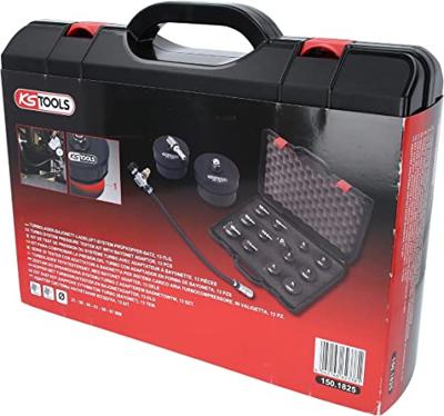 KS Tools 150.1825 Turbobajonet-laadluchtsysteemtestkoffer, set 13-delig