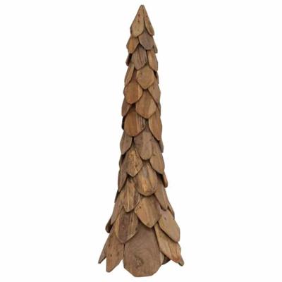 Kerstboom met standaard Bruin 110 cm Massief teakhout Kerstboom met standaard Bruin 110 cm Massief teakhout